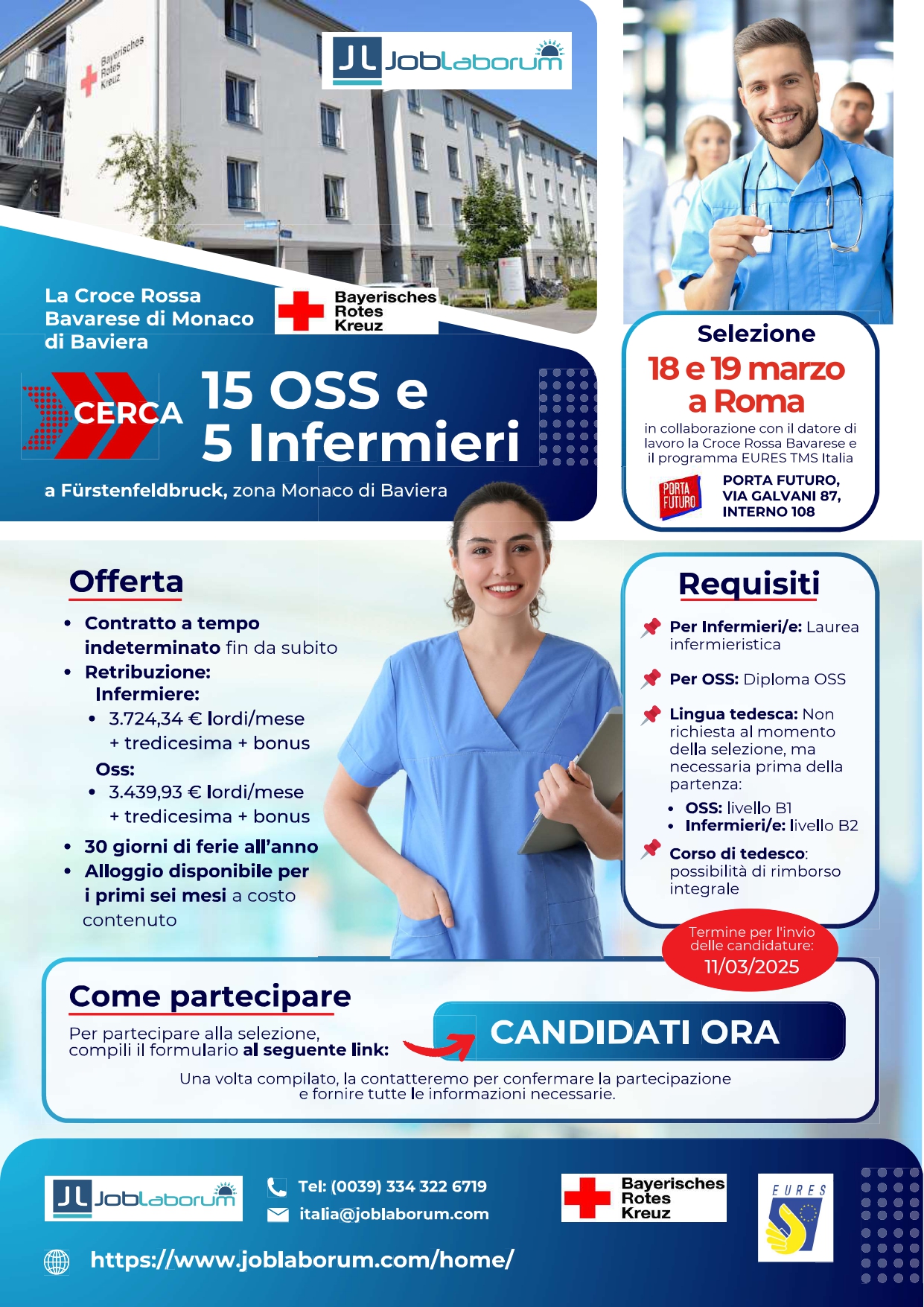 OSS e Infermieri per zona Monaco di Baviera/Germania